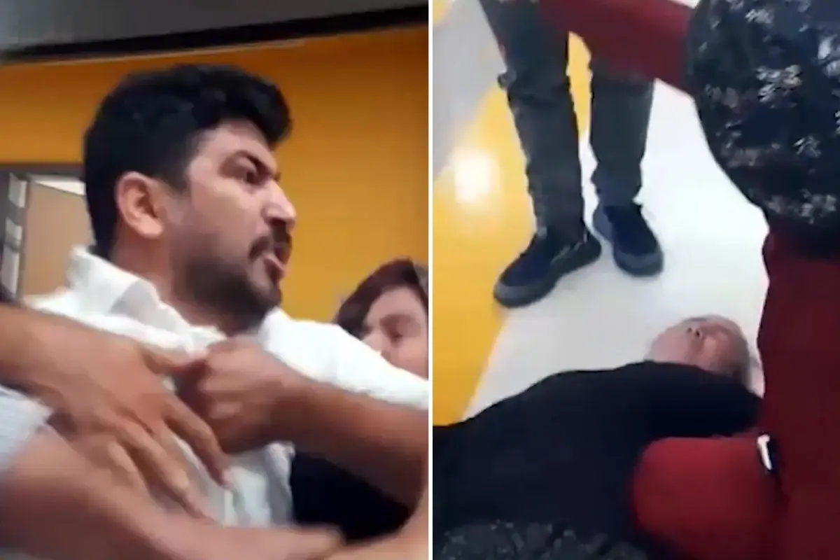 devlet hastanesinde olay cileden cikan doktor hasta yakinlarinin uzerine yurudu Rxswnb2A