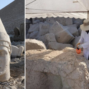 kultur ve turizm bakanligindan nemrut heykellerine saglamlastirma projesi bu yontemler ilk kez nemrutta kalici sekilde uygulaniyor NNsXBRx7