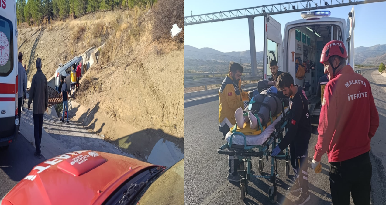 devrilen otomobilde felaketi yasadilar BfLG3CdI