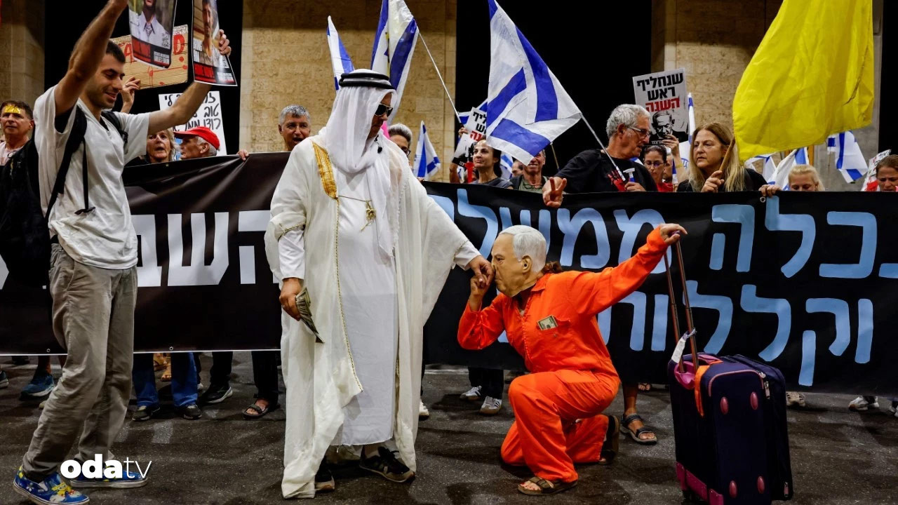 netanyahuya abd yolunda protesto UbAZ31d9